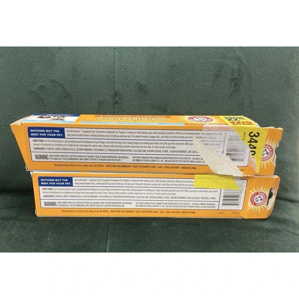 Arm & Hammer Complete Care Enzymatic Dog Toothpaste, 6.2 oz (Pack of 2